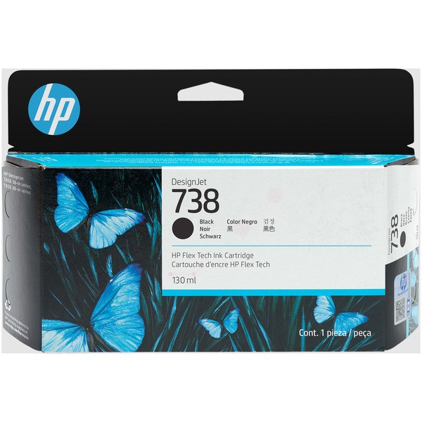 HP Tintenpatrone schwarz 738 498N4A