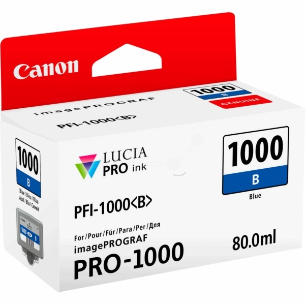 Canon Tintenpatrone blau PFI-1000 B 0555C001