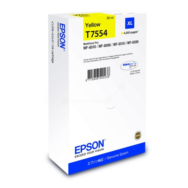 Epson Tintenpatrone gelb T7554 C13T755440