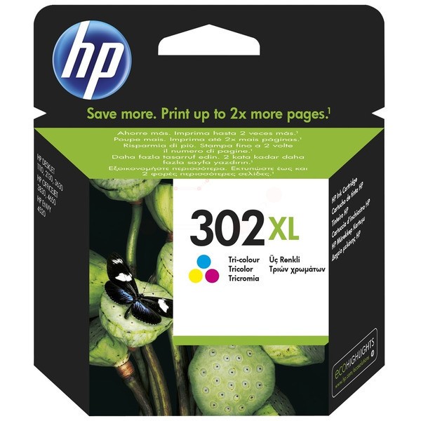 HP Tintenpatrone color High-Capacity 302XL F6U67AE