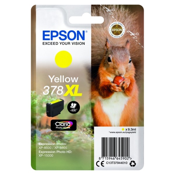 Epson Tintenpatrone gelb 378XL C13T37944010