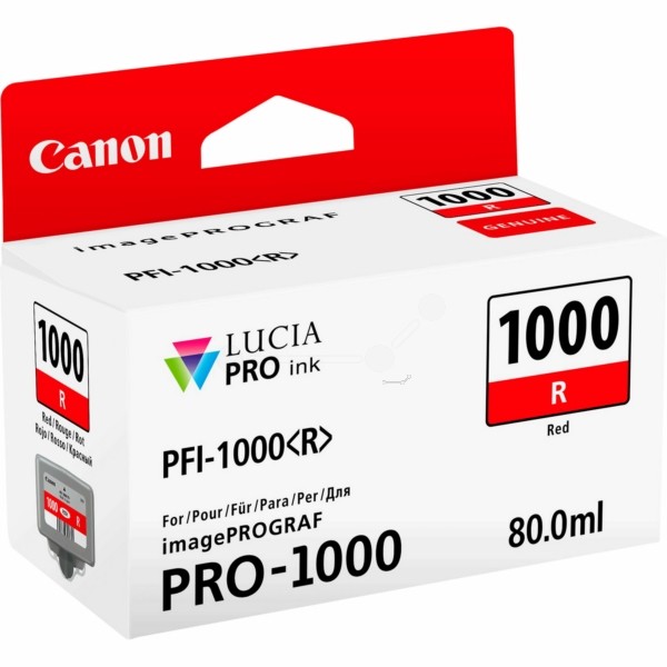 Canon Tintenpatrone rot PFI-1000 R 0554C001
