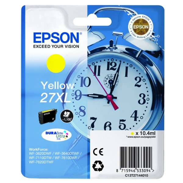 Epson Tintenpatrone gelb 27XL C13T27144010