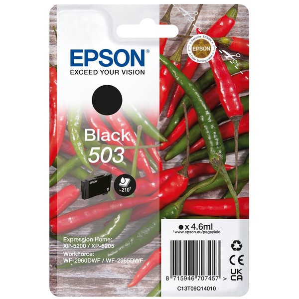 Epson Tintenpatrone schwarz 503 C13T09Q14010