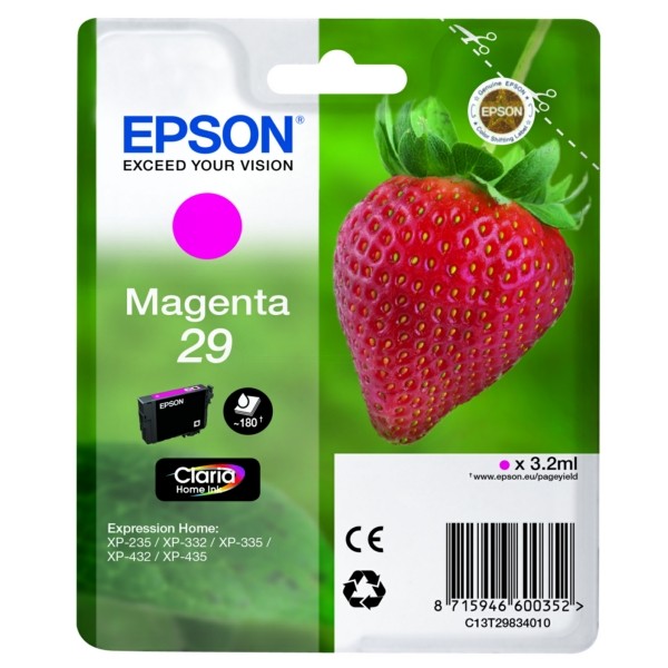 Epson Tintenpatrone magenta 29 C13T29834010