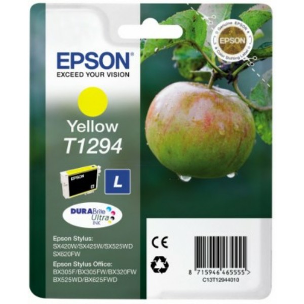 Epson Tintenpatrone gelb T1294 C13T12944010