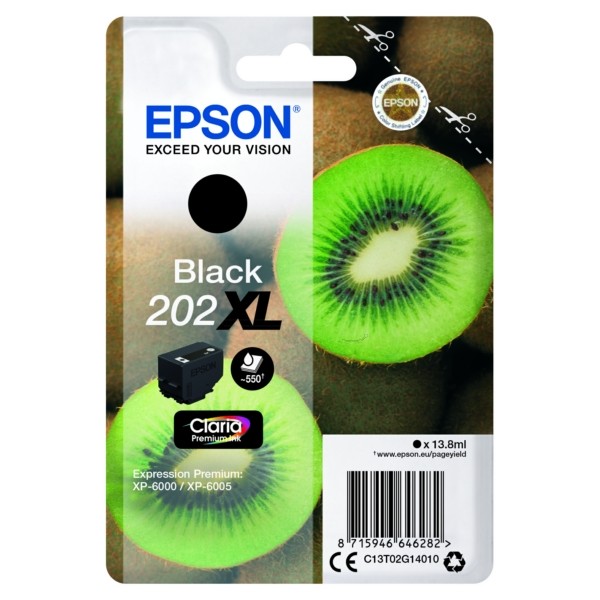 Epson Tintenpatrone schwarz 202XL C13T02G14010