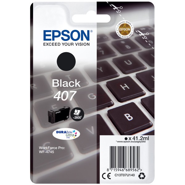 Epson Tintenpatrone schwarz  C13T07U140