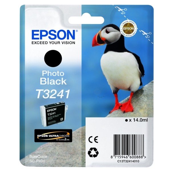 Epson Tintenpatrone schwarz T3241 C13T32414010