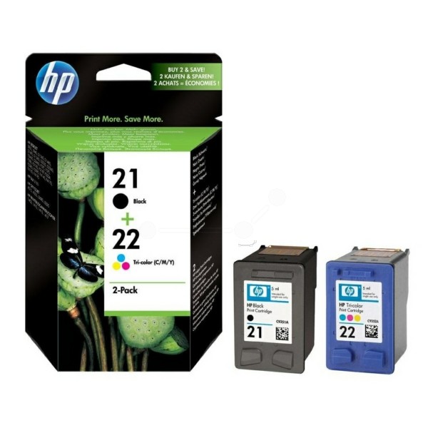 HP Druckkopfpatrone Multipack schwarz + color 21+22 SD367AE