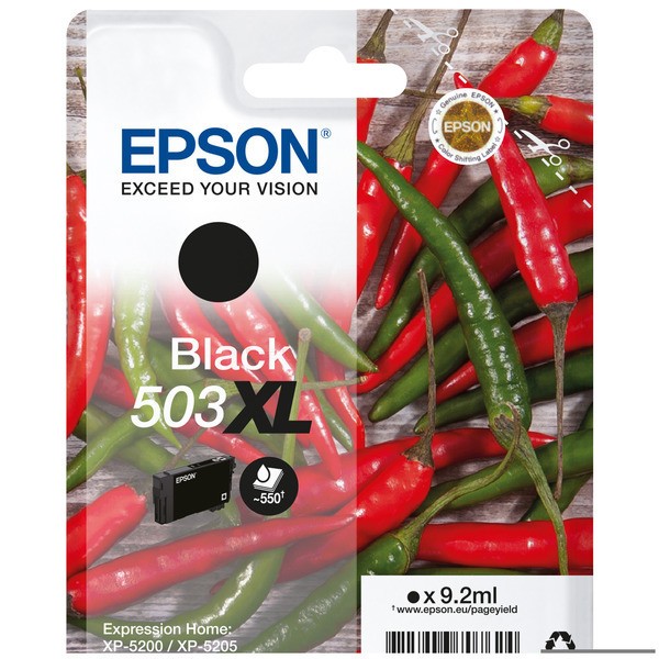 Epson Tintenpatrone schwarz High-Capacity 503XL C13T09R14010