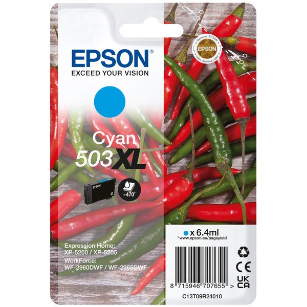 Epson Tintenpatrone cyan High-Capacity 503XL C13T09R24010