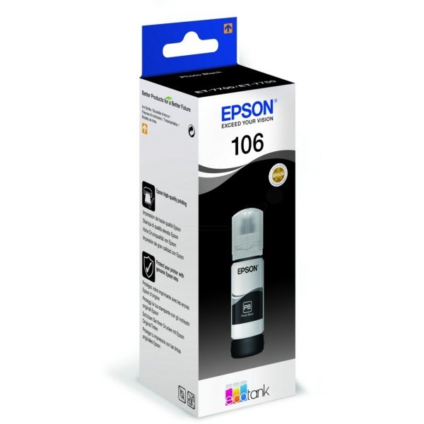 Epson Tintenpatrone schwarz foto 106 C13T00R140