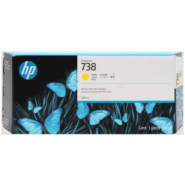 HP Tintenpatrone gelb 738 676M8A