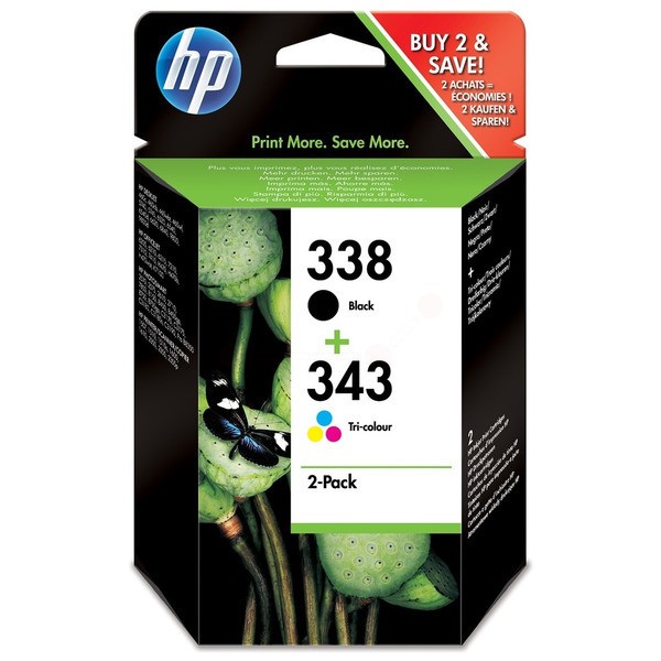 HP Druckkopfpatrone Multipack schwarz + color 338+343 SD449E