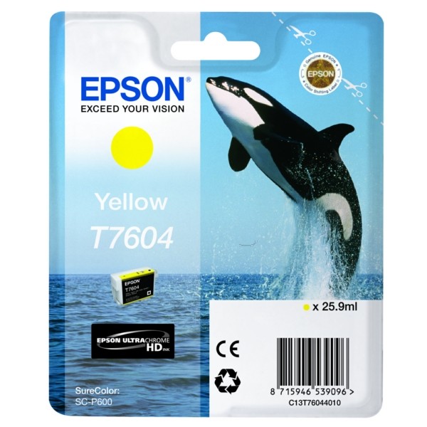 Epson Tintenpatrone gelb T7604 C13T76044010