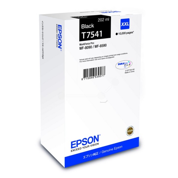 Epson Tintenpatrone schwarz T7541 C13T754140