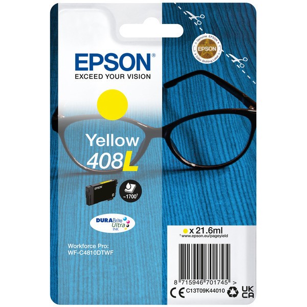 Epson Tintenpatrone gelb High-Capacity 408L C13T09K44010