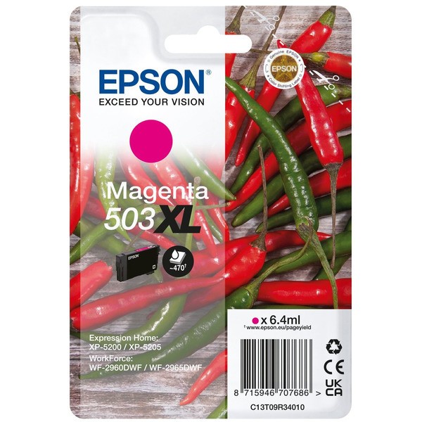 Epson Tintenpatrone magenta High-Capacity 503XL C13T09R34010