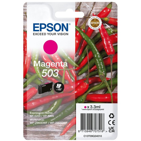 Epson Tintenpatrone magenta 503 C13T09Q34010