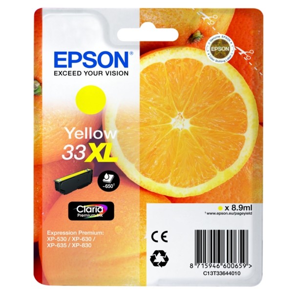 Epson Tintenpatrone gelb 33XL C13T33644010