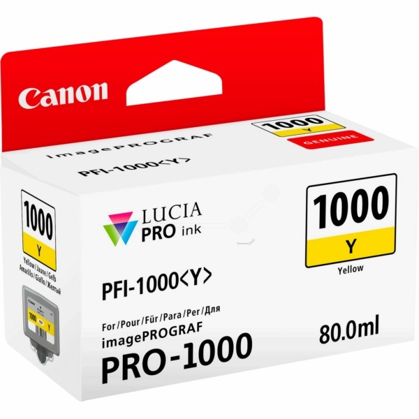 Canon Tintenpatrone gelb PFI-1000 Y 0549C001