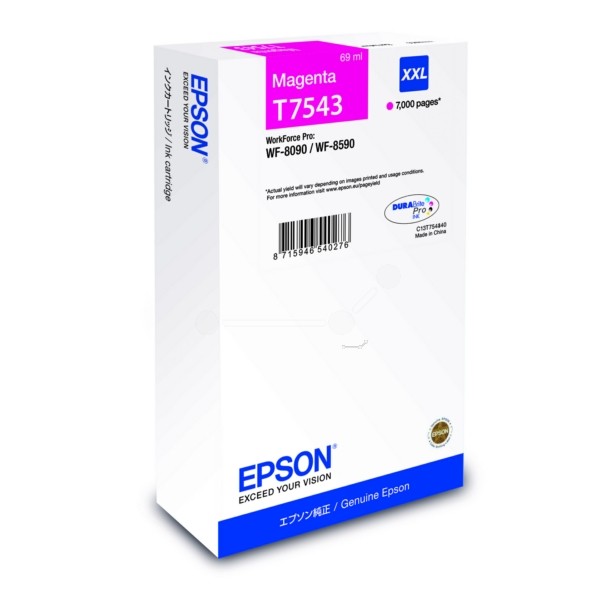 Epson Tintenpatrone magenta T7543 C13T754340
