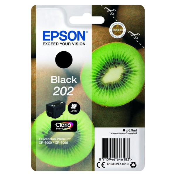 Epson Tintenpatrone schwarz 202 C13T02E14010