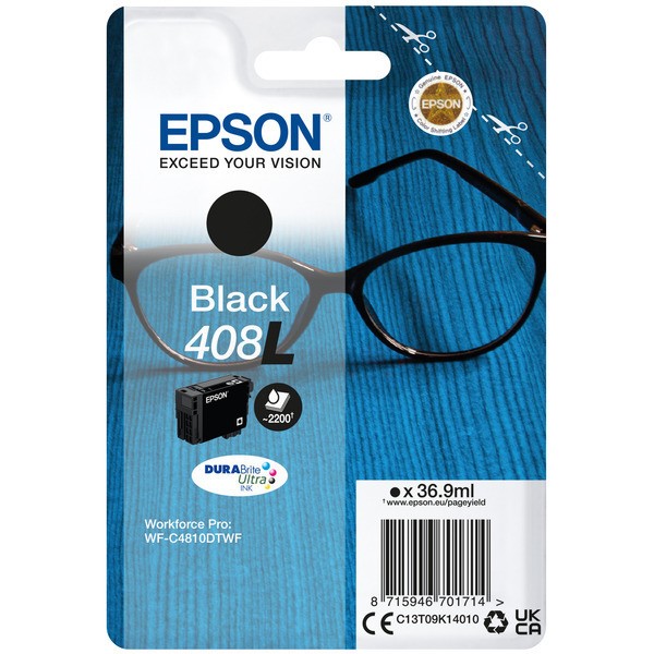 Epson Tintenpatrone schwarz High-Capacity 408L C13T09K14010