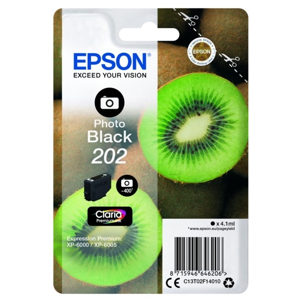 Epson Tintenpatrone schwarz foto 202 C13T02F14010