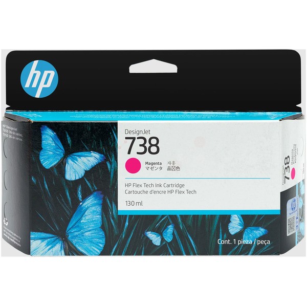 HP Tintenpatrone magenta 738 498N6A