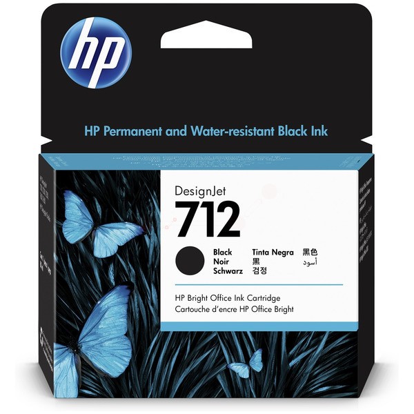 HP Tintenpatrone pigmentschwarz 712 3ED71A