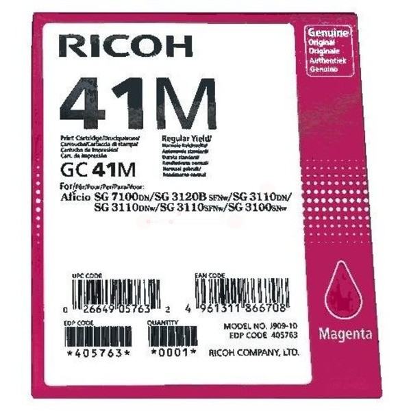 Ricoh Gelkartusche magenta GC-41 M 405763