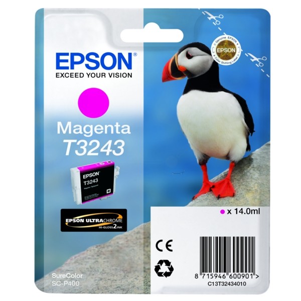 Epson Tintenpatrone magenta T3243 C13T32434010