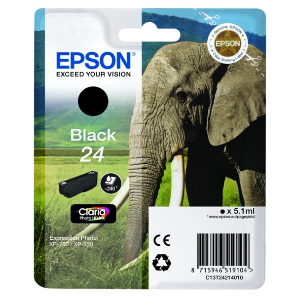 Epson Tintenpatrone schwarz 24 C13T24214010