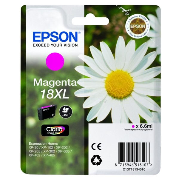 Epson Tintenpatrone magenta 18XL C13T18134010