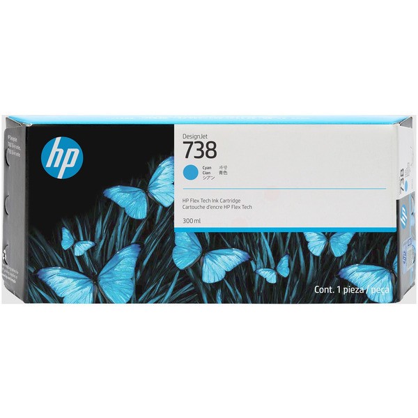 HP Tintenpatrone cyan 738 676M6A