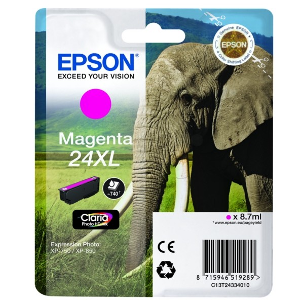 Epson Tintenpatrone magenta 24XL C13T24334010